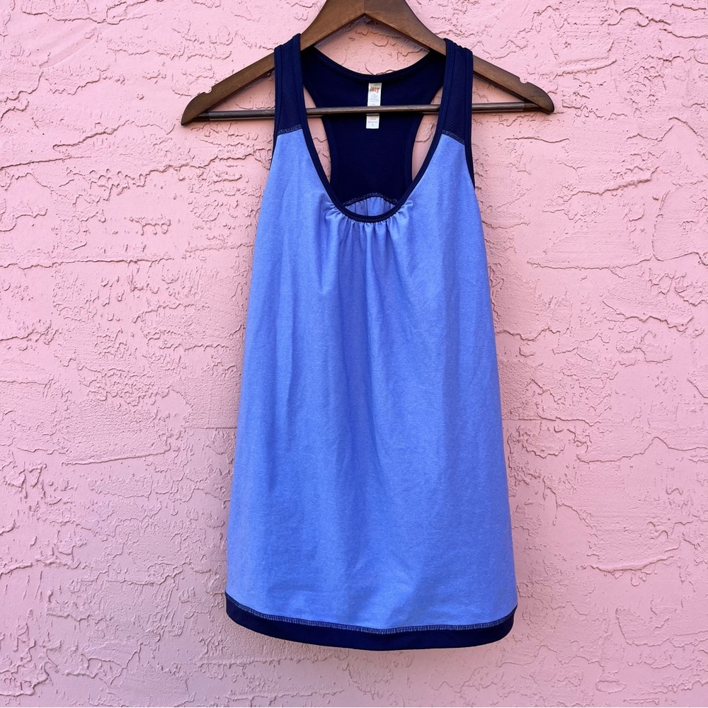 Lucy Tank Top Blue Purple Womens Size Medium